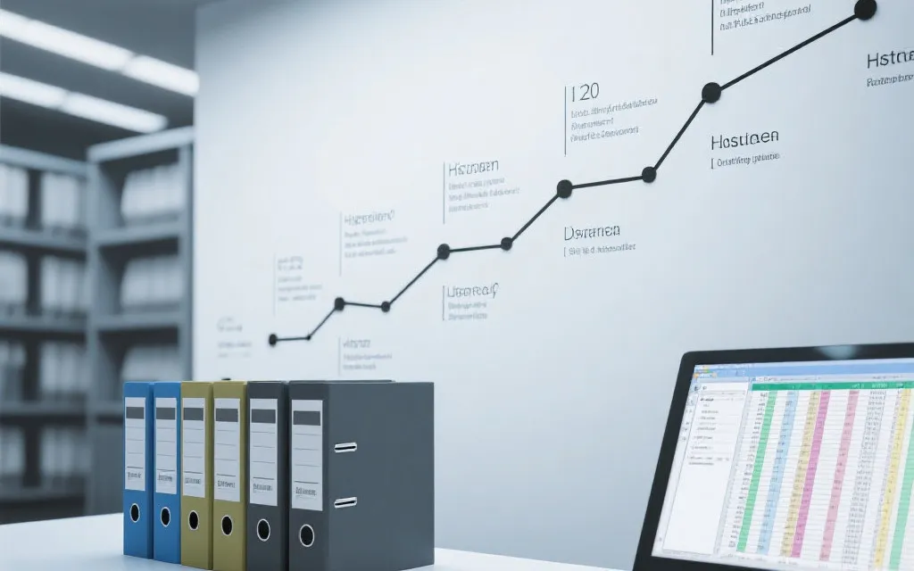 数据归档与时间线展示